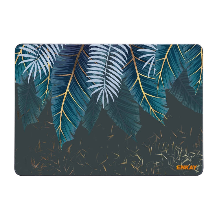 For MacBook Air 13.3 inch A1932 2018 ENKAY Hat-Prince Natural Series Laotop Protective Crystal Case(Palm Leaf) - MacBook Air Cases by ENKAY | Online Shopping South Africa | PMC Jewellery