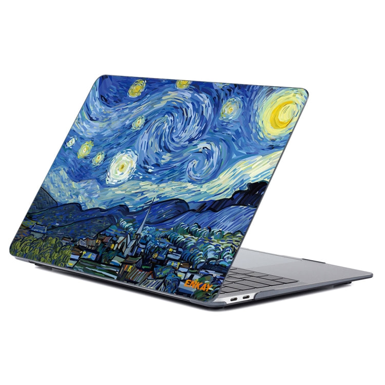 ENKAY Hat-Prince Natural Series Laotop Protective Crystal Case for MacBook Pro 13.3 inch A1706 / A1708 / A1989 / A2159(Starry Night) - MacBook Pro Cases by ENKAY | Online Shopping South Africa | PMC TechLife | Buy Now Pay Later Mobicred