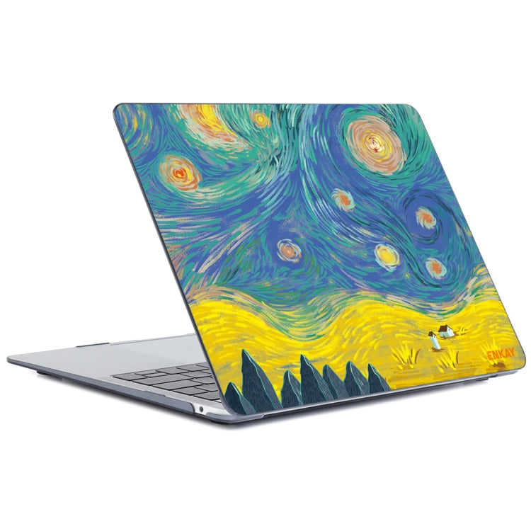 ENKAY Hat-Prince Natural Series Laotop Protective Crystal Case for MacBook Pro 15.4 inch A1707 / A1990(Field) - MacBook Pro Cases by ENKAY | Online Shopping South Africa | PMC TechLife | Buy Now Pay Later Mobicred