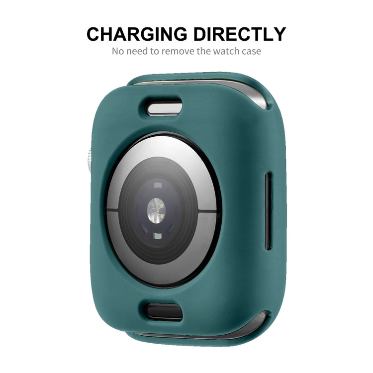 ENKAY  TPU Case  + Full Coverage PET Screen Protector For Apple Watch Series 8 / 7 41mm(Deep Green) - free shipping - PMC TechLife - Order now!