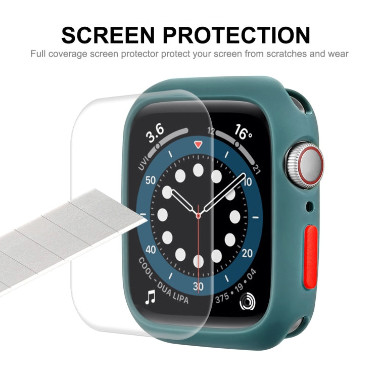 ENKAY  TPU Case  + Full Coverage PET Screen Protector For Apple Watch Series 8 / 7 41mm(Green) - free shipping - PMC TechLife - Order now!