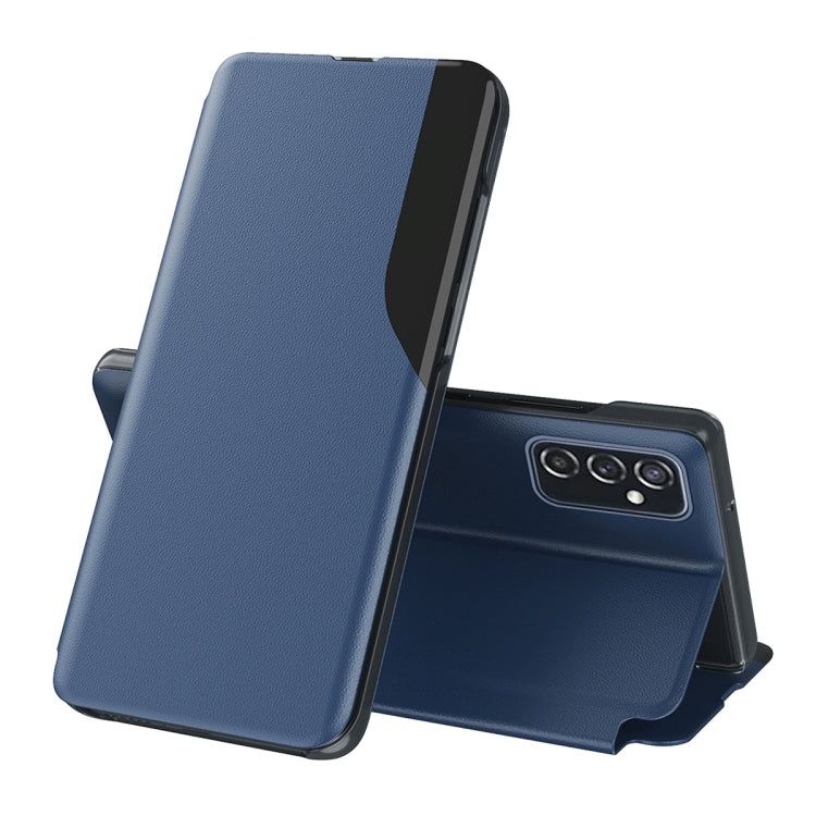 For Samsung Galaxy A73 5G Attraction Flip Holder Leather Phone Case(Blue) - Galaxy Phone Cases by PMC Jewellery | Online Shopping South Africa | PMC Jewellery