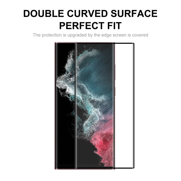 For Samsung Galaxy S22 Ultra 2pcs ENKAY 3D Curved Hot Bending Tempered Glass Full Film, Hole Unlock - Galaxy S22 Ultra 5G Tempered Glass by ENKAY | Online Shopping South Africa | PMC TechLife | Buy Now Pay Later Mobicred