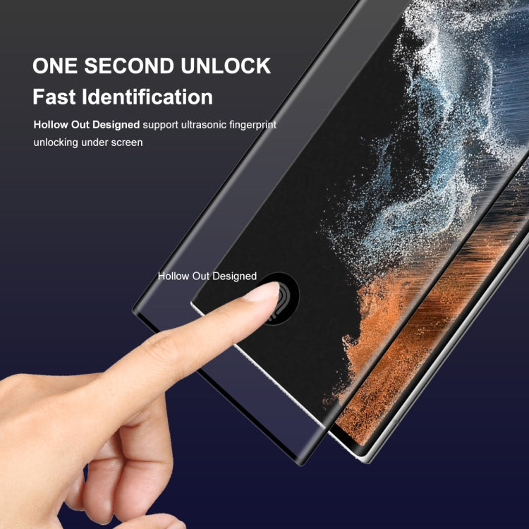 For Samsung Galaxy S22 Ultra 2pcs ENKAY 3D Curved Hot Bending Tempered Glass Full Film, Hole Unlock - Galaxy S22 Ultra 5G Tempered Glass by ENKAY | Online Shopping South Africa | PMC TechLife | Buy Now Pay Later Mobicred