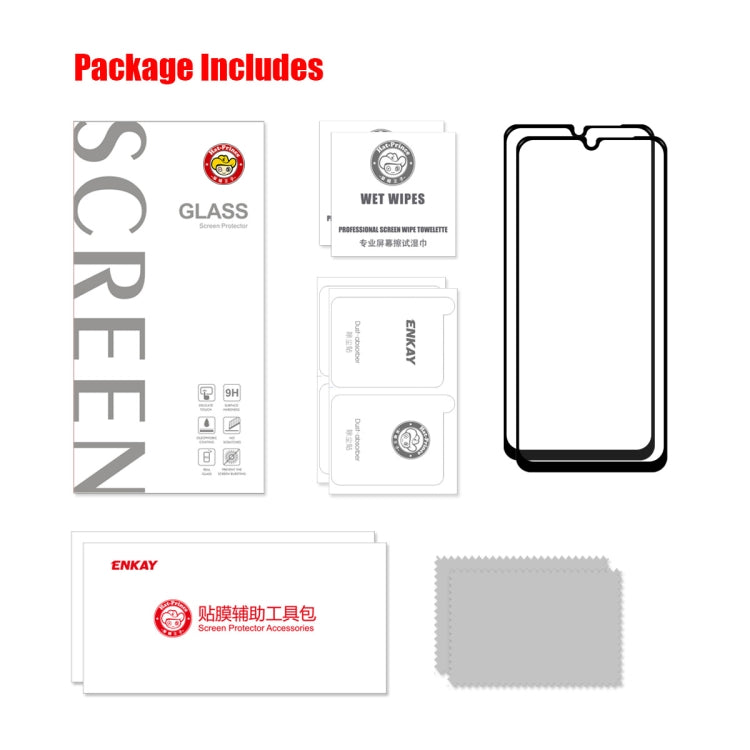 2 PCS For Samsung Galaxy A13 5G ENKAY 0.26mm 9H Tempered Glass Full Film - free shipping - PMC TechLife - Order now!