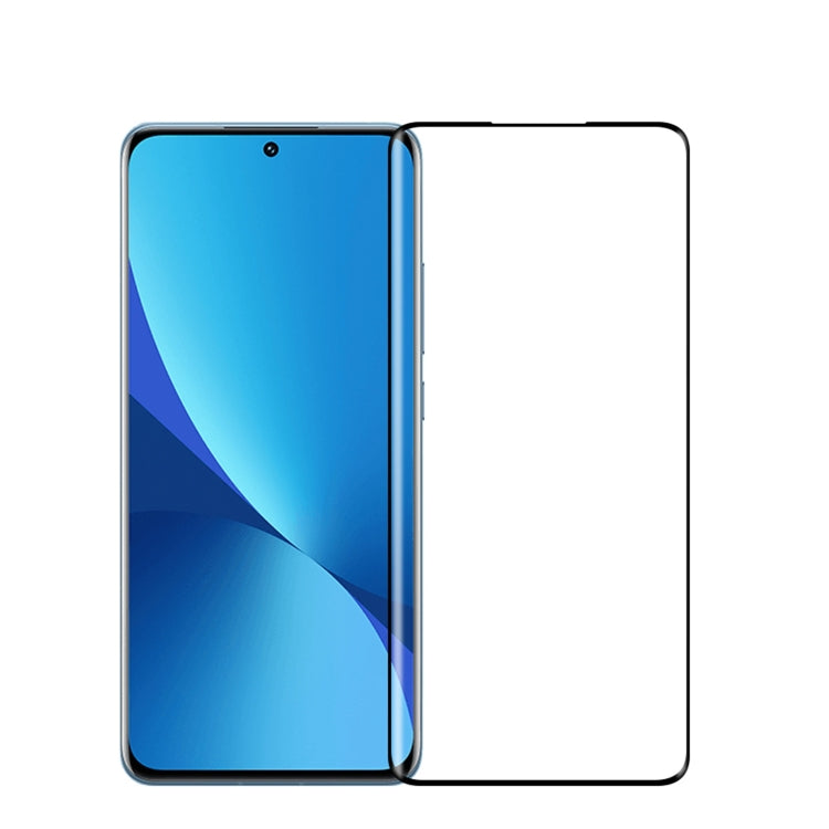 For Xiaomi 12 Pro PINWUYO 9H 3D Hot Bending Tempered Glass Film(Black) -  by PINWUYO | Online Shopping South Africa | PMC TechLife | Buy Now Pay Later Mobicred