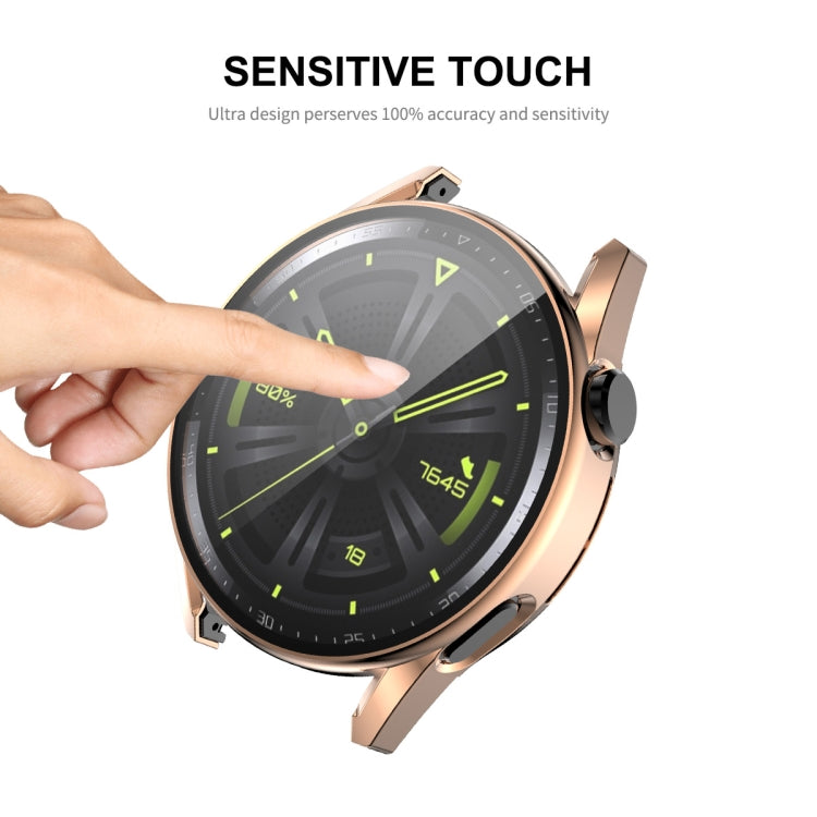 For Huawei Watch GT 3 46mm ENKAY PC Frame + Tempered Glass Protector Composite Case(Transparent) - Watch Cases by ENKAY | Online Shopping South Africa | PMC TechLife | Buy Now Pay Later Mobicred