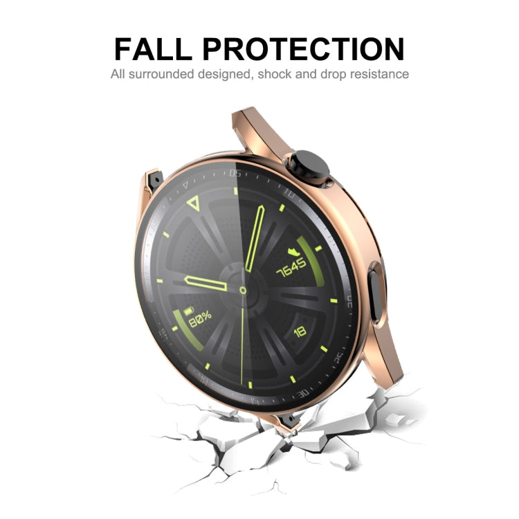 For Huawei Watch GT 3 46mm ENKAY PC Frame + Tempered Glass Protector Composite Case(Transparent) - Watch Cases by ENKAY | Online Shopping South Africa | PMC TechLife | Buy Now Pay Later Mobicred