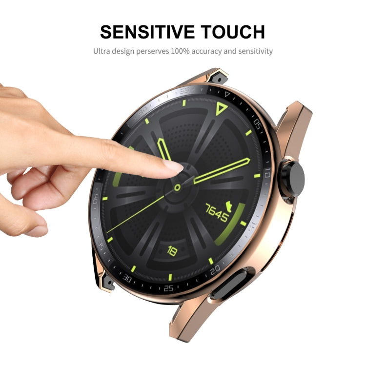 For Huawei Watch GT 3 46mm ENKAY PC Frame + Tempered Glass Protector Case With Scale(Black) - free shipping - PMC TechLife - Order now!