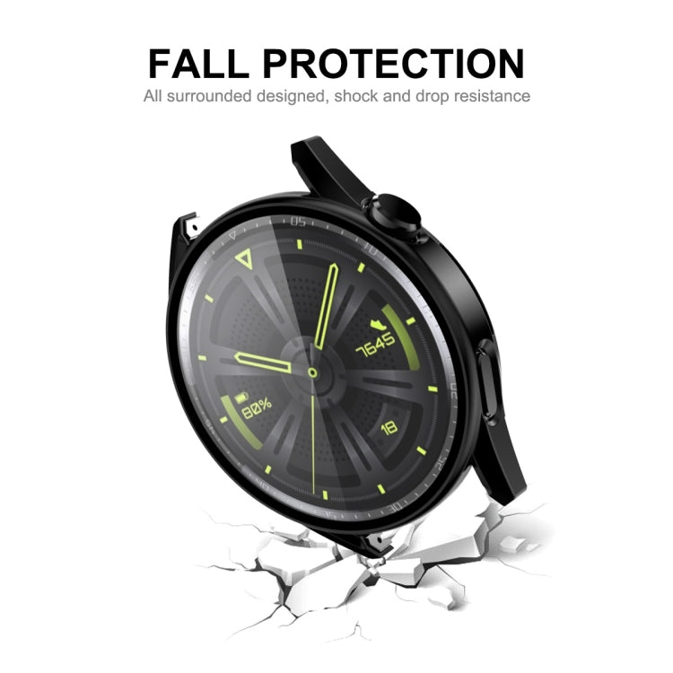For Huawei Watch GT 3 42mm ENKAY Matte PC Frame + Tempered Glass Protector Case(Dark Blue) - free shipping - PMC TechLife - Order now!