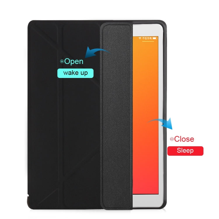 Multi-folding TPU Back Flip Leather Smart Tablet Case for iPad Pro 12.9 inch 2015 / 2017(Black) - free shipping - PMC TechLife - Order now!