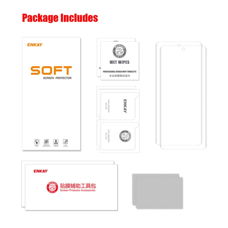 2 PCS For Xiaomi 12 Pro / 12S Pro ENKAY 3D Curved Edge PET Hot Bending Soft Full Film - free shipping - PMC TechLife - Order now!