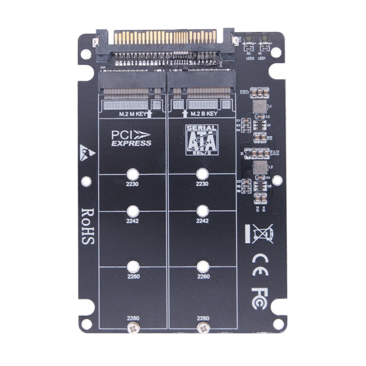 NGFF M.2 NVME to U.2 2 Ports Adapter Card Dual SSD to U.2 SFF-8639 Card Adapter - free shipping - PMC TechLife - Order now!