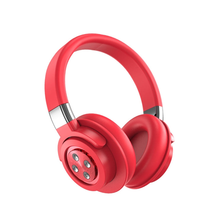 A51 USB Charging Wireless Bluetooth HIFI Stereo Headset with Mic(Red) - Headset & Headphone by PMC Jewellery | Online Shopping South Africa | PMC Jewellery