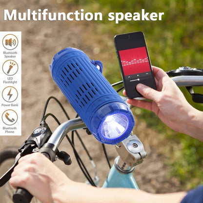 T&G TG312 LED Outdoor Portable Multifunctional Wireless Bluetooth Speaker(Peacock Blue) - Waterproof Speaker by T&G | Online Shopping South Africa | PMC Jewellery