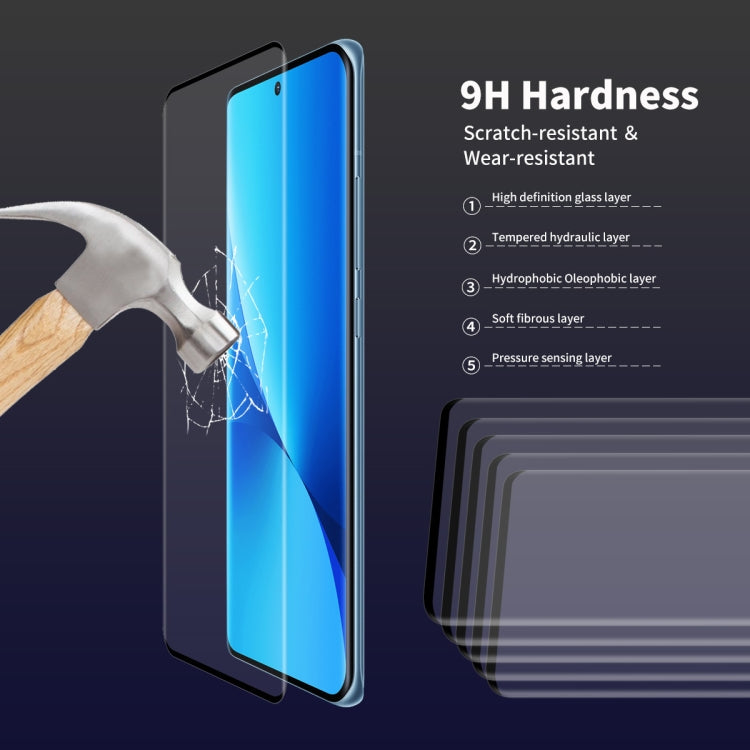 5 PCS For Xiaomi 12 Pro / 12S Pro ENKAY 3D Hot Bending Explosion-proof Full Tempered Glass Film - 12 Pro Tempered Glass by ENKAY | Online Shopping South Africa | PMC Jewellery