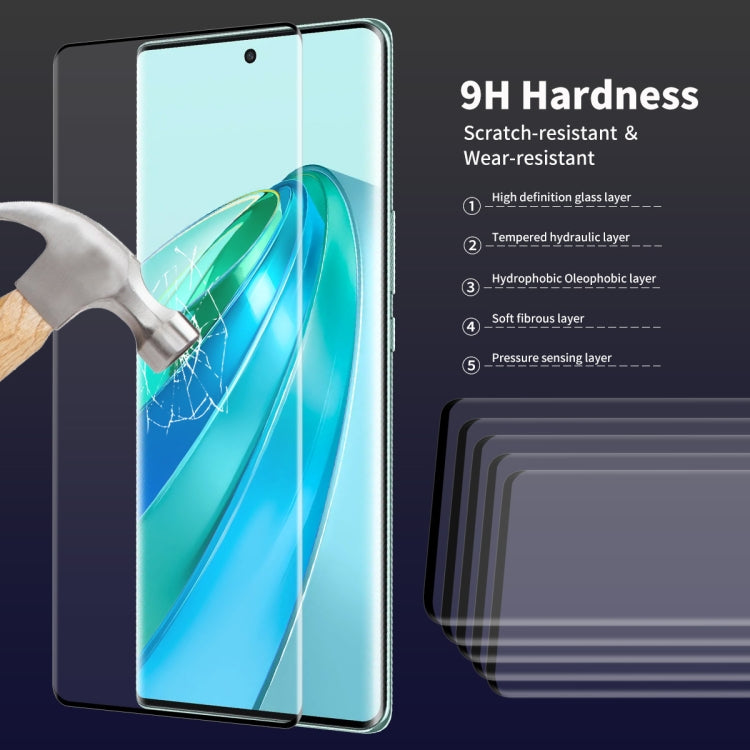 For Honor X9A / Magic5 Lite ENKAY 3D Hot Bending Edge Glue Tempered Glass Full Film with Lens Film - free shipping - PMC TechLife - Order now!
