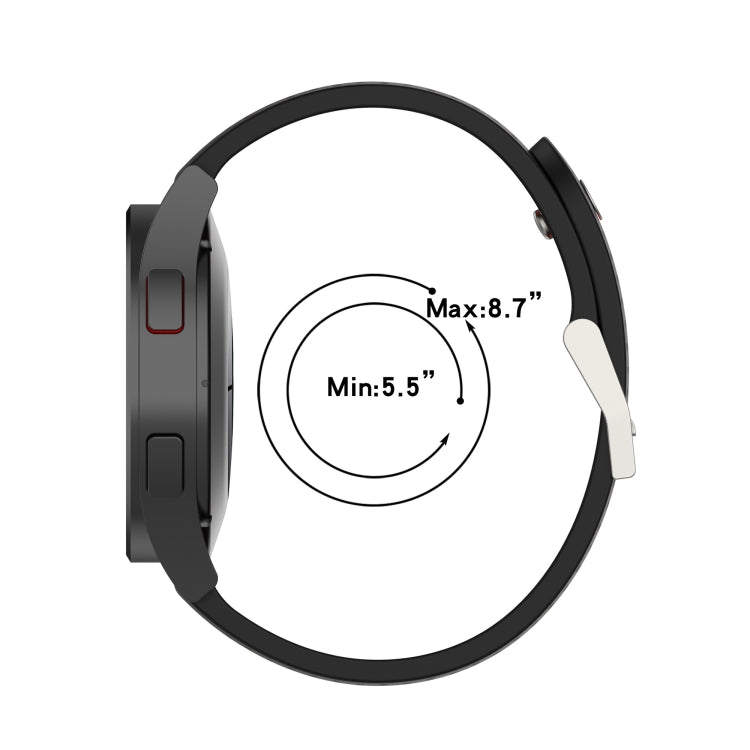 For Samsung Galaxy Watch4 40mm Two-Color Silicone Breathable Watch Band(Red+Green) - Watch Bands by PMC TechLife | Online Shopping South Africa | PMC TechLife | Buy Now Pay Later Mobicred