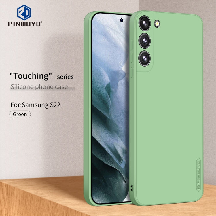 For Samsung Galaxy S22 5G PINWUYO Liquid Silicone TPU Phone Case(Green) - free shipping - PMC TechLife - Order now!