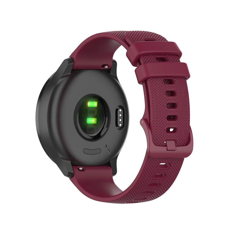 Compatible with Garmin Vivomove 3 Small Lattice Silicone Watch Band(Gray) - Watch Bands by PMC TechLife | Online Shopping South Africa | PMC TechLife | Buy Now Pay Later Mobicred