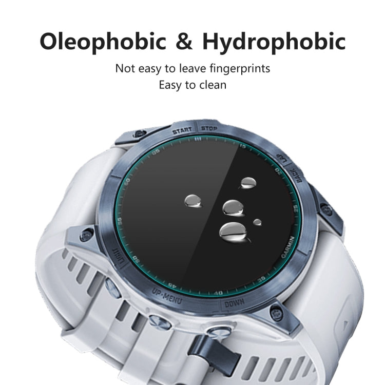 2 PCS Compatible with Garmin Fenix 7X ENKAY 0.2mm 9H Tempered Glass Screen Protector Watch Film - Screen Protector by ENKAY | Online Shopping South Africa | PMC TechLife | Buy Now Pay Later Mobicred
