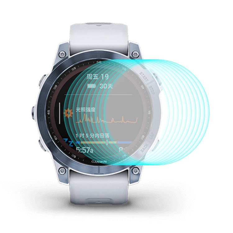 10 PCS Compatible with Garmin Fenix 7X ENKAY 0.2mm 9H Tempered Glass Screen Protector Watch Film - Screen Protector by ENKAY | Online Shopping South Africa | PMC TechLife | Buy Now Pay Later Mobicred