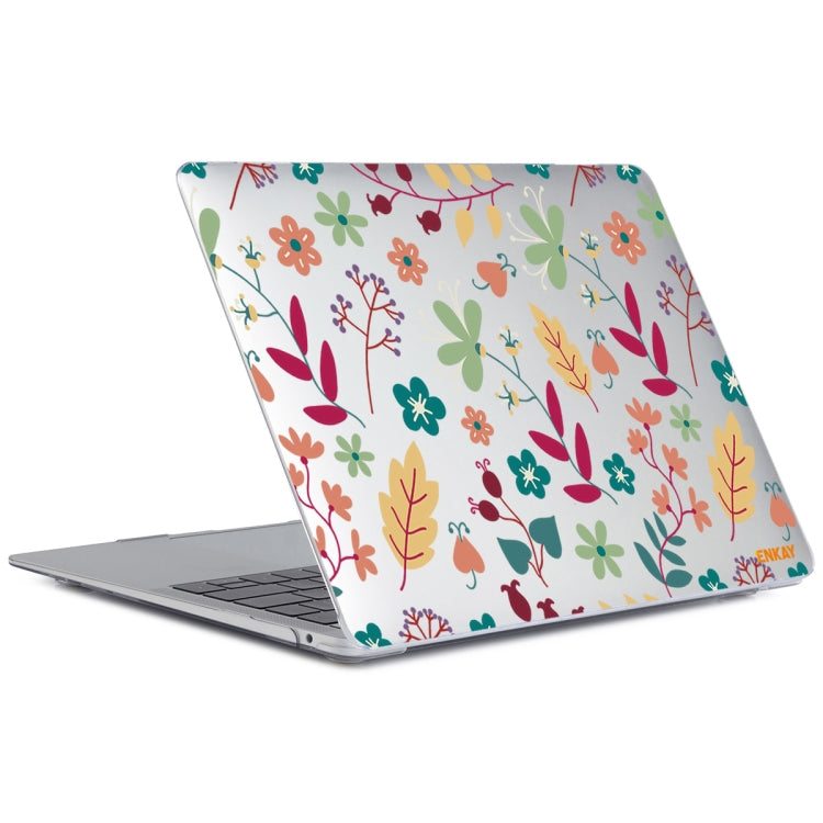 ENKAY Flower Series Pattern Laotop Protective Crystal Case For MacBook Air 13.3 inch A1932 / A2179 / A2337(Spring) - MacBook Air Cases by ENKAY | Online Shopping South Africa | PMC TechLife