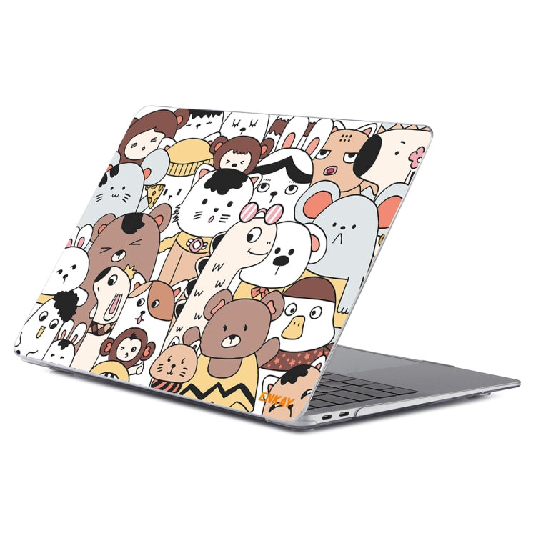 ENKAY Animal Series Pattern Laotop Protective Crystal Case For MacBook Pro 13.3 inch A1706 / A1708 / A1989 / A2159(Animals No.1) - MacBook Pro Cases by ENKAY | Online Shopping South Africa | PMC TechLife | Buy Now Pay Later Mobicred