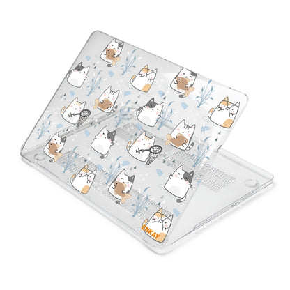 ENKAY Animal Series Pattern Laotop Protective Crystal Case For MacBook Pro 13.3 inch A1706 / A1708 / A1989 / A2159(Cute Cat) - MacBook Pro Cases by ENKAY | Online Shopping South Africa | PMC Jewellery