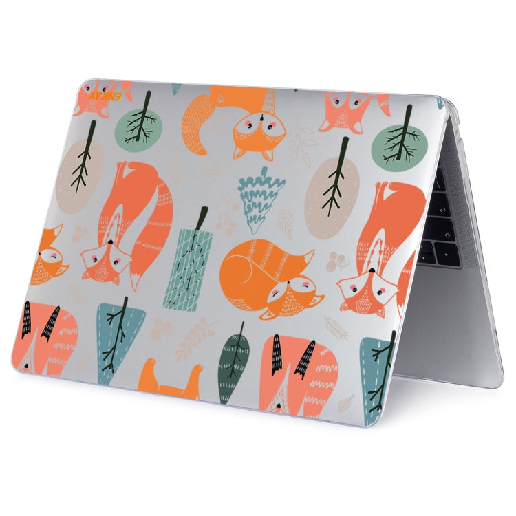 For MacBook Air 13.3 inch A1932 / A2179 / A2337 ENKAY Animal Series Pattern Laotop Protective Crystal Case(Fox) - MacBook Air Cases by ENKAY | Online Shopping South Africa | PMC Jewellery