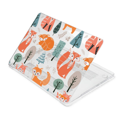 For MacBook Air 13.3 inch A1932 / A2179 / A2337 ENKAY Animal Series Pattern Laotop Protective Crystal Case(Fox) - MacBook Air Cases by ENKAY | Online Shopping South Africa | PMC Jewellery