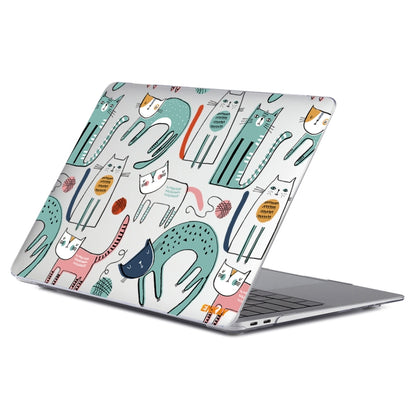 For MacBook Air 13.3 inch A1932 / A2179 / A2337 ENKAY Animal Series Pattern Laotop Protective Crystal Case(Thin Cat) - MacBook Air Cases by ENKAY | Online Shopping South Africa | PMC Jewellery