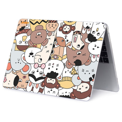 ENKAY Animal Series Pattern Laotop Protective Crystal Case For MacBook Pro 16 inch A2141(Animals No.1) - MacBook Pro Cases by ENKAY | Online Shopping South Africa | PMC Jewellery