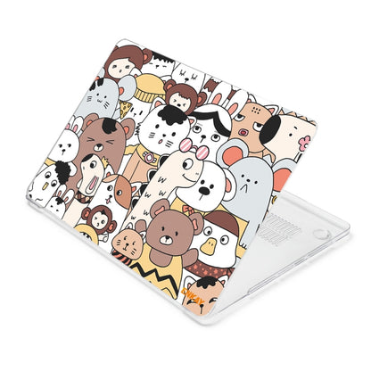 ENKAY Animal Series Pattern Laotop Protective Crystal Case For MacBook Pro 16 inch A2141(Animals No.1) - MacBook Pro Cases by ENKAY | Online Shopping South Africa | PMC Jewellery