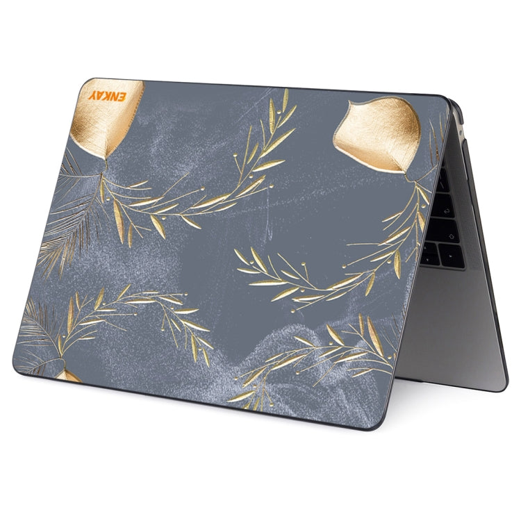 ENKAY Vintage Pattern Series Laotop Protective Crystal Case For MacBook Pro 13.3 inch A1706 / A1708 / A1989 / A2159(Wild Oats) - MacBook Pro Cases by ENKAY | Online Shopping South Africa | PMC Jewellery