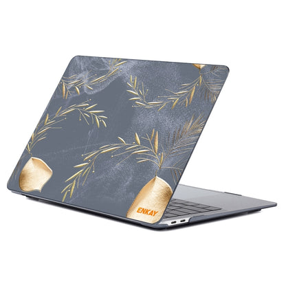 ENKAY Vintage Pattern Series Laotop Protective Crystal Case For MacBook Air 13.3 inch A1932 / A2179 / A2337(Wild Oats) - MacBook Air Cases by ENKAY | Online Shopping South Africa | PMC Jewellery