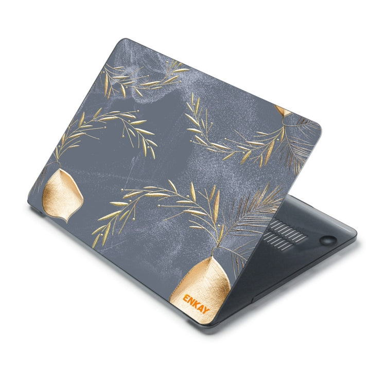 ENKAY Vintage Pattern Series Laotop Protective Crystal Case For MacBook Pro 15.4 inch A1707 / A1990(Wild Oats) - MacBook Pro Cases by ENKAY | Online Shopping South Africa | PMC TechLife