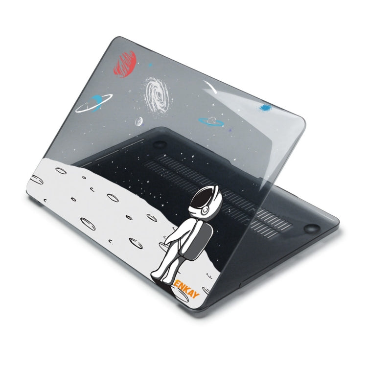 ENKAY Star Series Pattern Laotop Protective Crystal Case For MacBook Pro 13.3 inch A1706 / A1708 / A1989 / A2159(Backpack Astronaut) - MacBook Pro Cases by ENKAY | Online Shopping South Africa | PMC TechLife | Buy Now Pay Later Mobicred