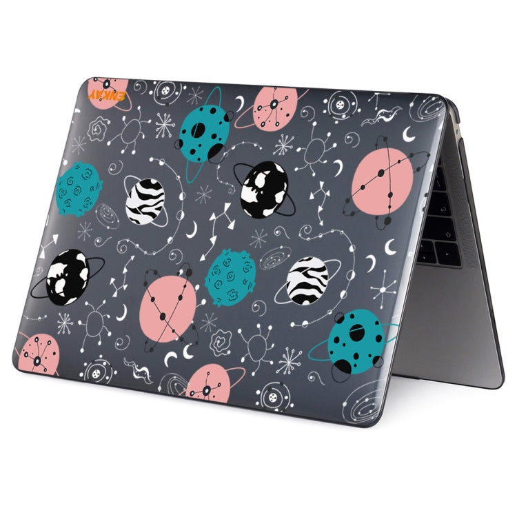 For MacBook Air 13.3 inch A1932 / A2179 / A2337 ENKAY Star Series Pattern Laotop Protective Crystal Case(Geometric Planet) - MacBook Air Cases by ENKAY | Online Shopping South Africa | PMC Jewellery