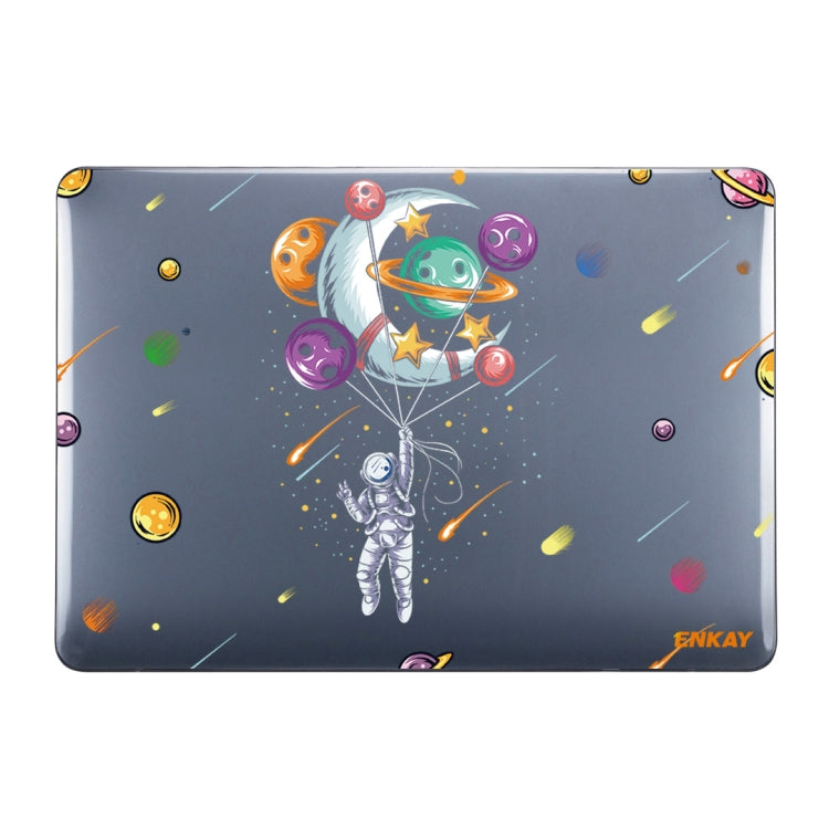 For MacBook Air 13.3 inch A1932 / A2179 / A2337 ENKAY Star Series Pattern Laotop Protective Crystal Case(Balloon Astronaut) - MacBook Air Cases by ENKAY | Online Shopping South Africa | PMC TechLife