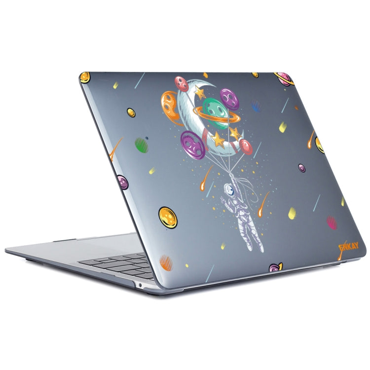 For MacBook Air 13.3 inch A1932 / A2179 / A2337 ENKAY Star Series Pattern Laotop Protective Crystal Case(Balloon Astronaut) - MacBook Air Cases by ENKAY | Online Shopping South Africa | PMC Jewellery