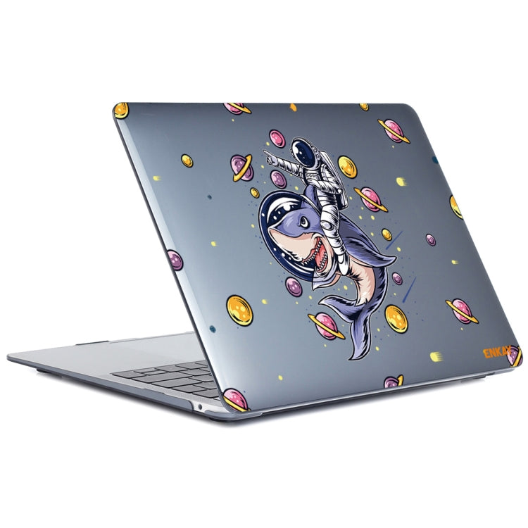 For MacBook Air 13.3 inch A1932 / A2179 / A2337 ENKAY Star Series Pattern Laotop Protective Crystal Case(Shark Astronaut) - MacBook Air Cases by ENKAY | Online Shopping South Africa | PMC Jewellery