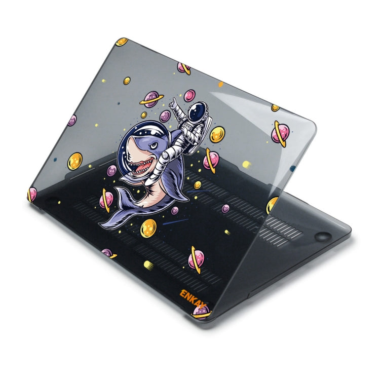 ENKAY Star Series Pattern Laotop Protective Crystal Case For MacBook Pro 14.2 inch A2442 (2021)(Shark Astronaut) - MacBook Pro Cases by ENKAY | Online Shopping South Africa | PMC TechLife | Buy Now Pay Later Mobicred
