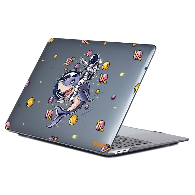 ENKAY Star Series Pattern Laotop Protective Crystal Case For MacBook Pro 14.2 inch A2442 (2021)(Shark Astronaut) - MacBook Pro Cases by ENKAY | Online Shopping South Africa | PMC TechLife | Buy Now Pay Later Mobicred
