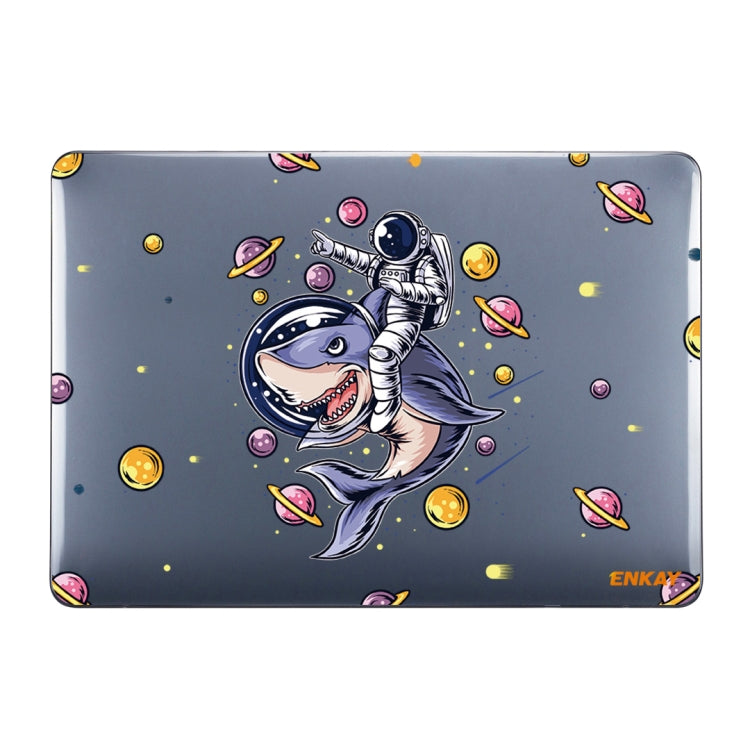 ENKAY Star Series Pattern Laotop Protective Crystal Case For MacBook Pro 15.4 inch A1707 / A1990(Shark Astronaut) - MacBook Pro Cases by ENKAY | Online Shopping South Africa | PMC TechLife