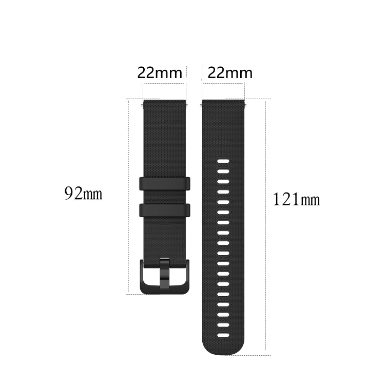 For Huawei Watch 3 Pro 22mm Checkered Silicone Watch Band(Blue) - Watch Bands by PMC TechLife | Online Shopping South Africa | PMC TechLife | Buy Now Pay Later Mobicred