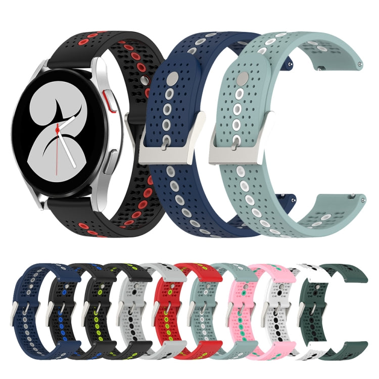 Compatible with Garmin vivoMove Style 20mm Silicone Watch Band(Olive Green Black) - Watch Bands by PMC TechLife | Online Shopping South Africa | PMC TechLife | Buy Now Pay Later Mobicred