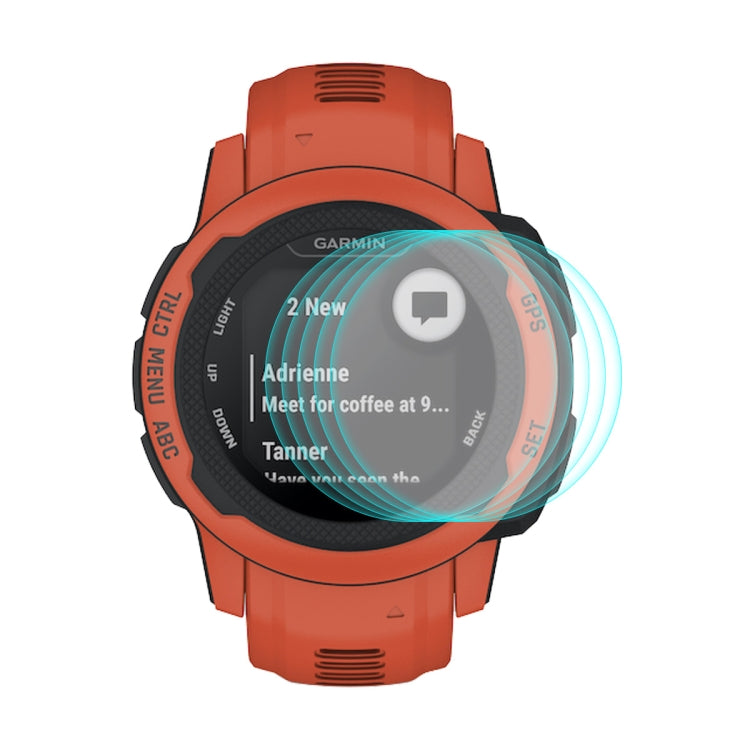5 PCS ENKAY 0.2mm 9H Tempered Glass Screen Protector Watch Film Compatible with Garmin Instinct 2S - free shipping - PMC TechLife - Order now!