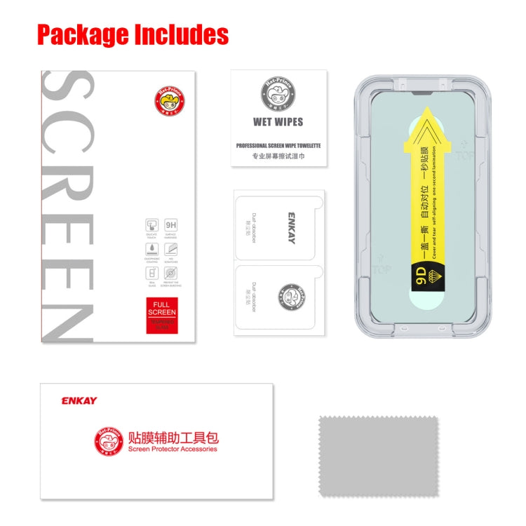 For iPhone 13 mini ENKAY Quick Stick Eye-protection Tempered Glass Film - iPhone 13 mini Tempered Glass by ENKAY | Online Shopping South Africa | PMC TechLife | Buy Now Pay Later Mobicred