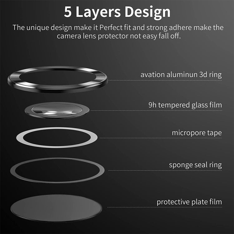 For Samsung Galaxy S22 Ultra 5G ENKAY Aluminium Alloy + Tempered Glass Camera Lens Cover(Silver) - free shipping - PMC TechLife - Order now!